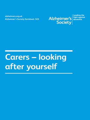 Alzheimer's Society factsheet 523 - ebook